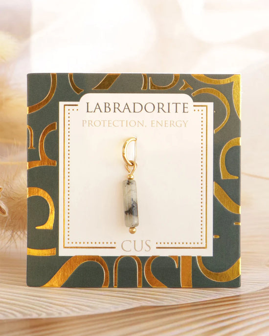 Gaia | Charm Labradorit gold