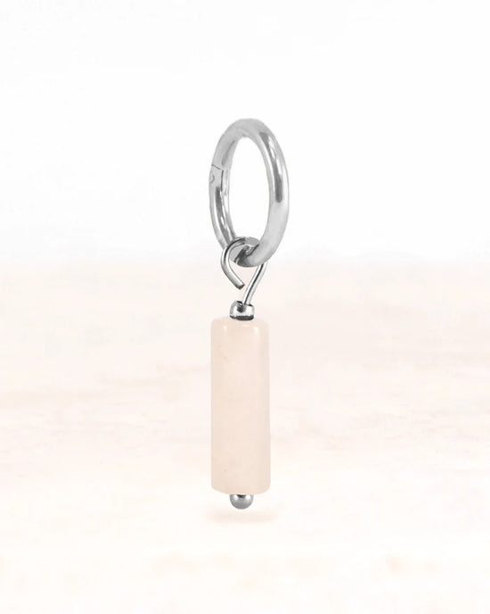 Gaia | Charm Milchquarz Silber