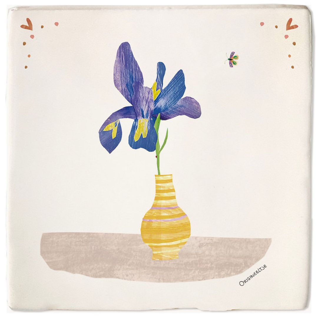 geboortetegel iris - conceptstore Liefs uit Zierikzee 