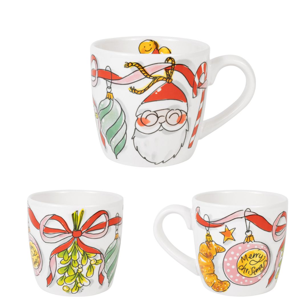 kerst cappucino beker ribbon - Liefs uit Zierikzee 