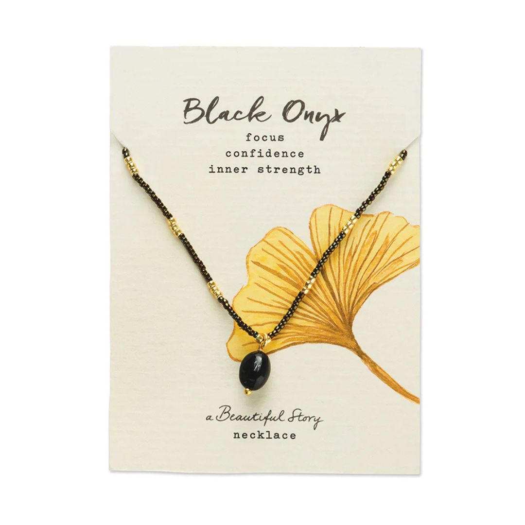 Ketting black onyx - conceptstore Liefs uit Zierikzee 