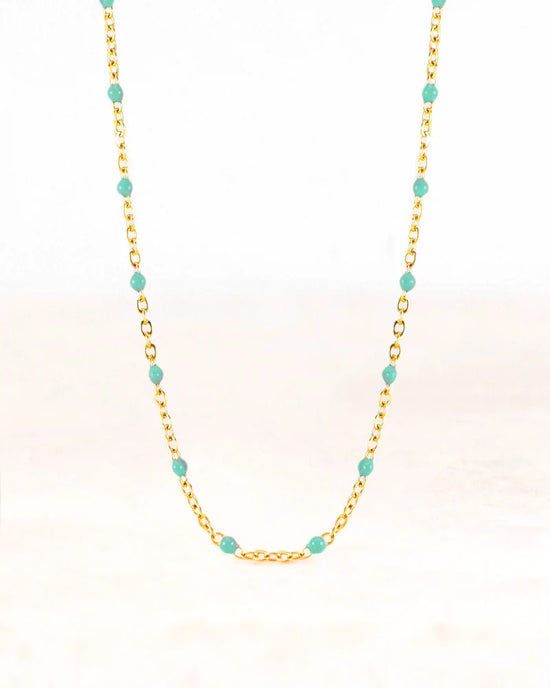 Neva | Ketting Turquoise gold