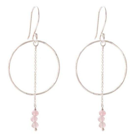 oorbellen talent rozenkwarts