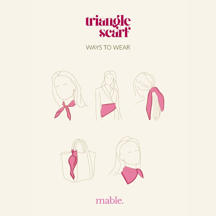 triangle scarf - way to wear - Liefs uit Zierikzee 