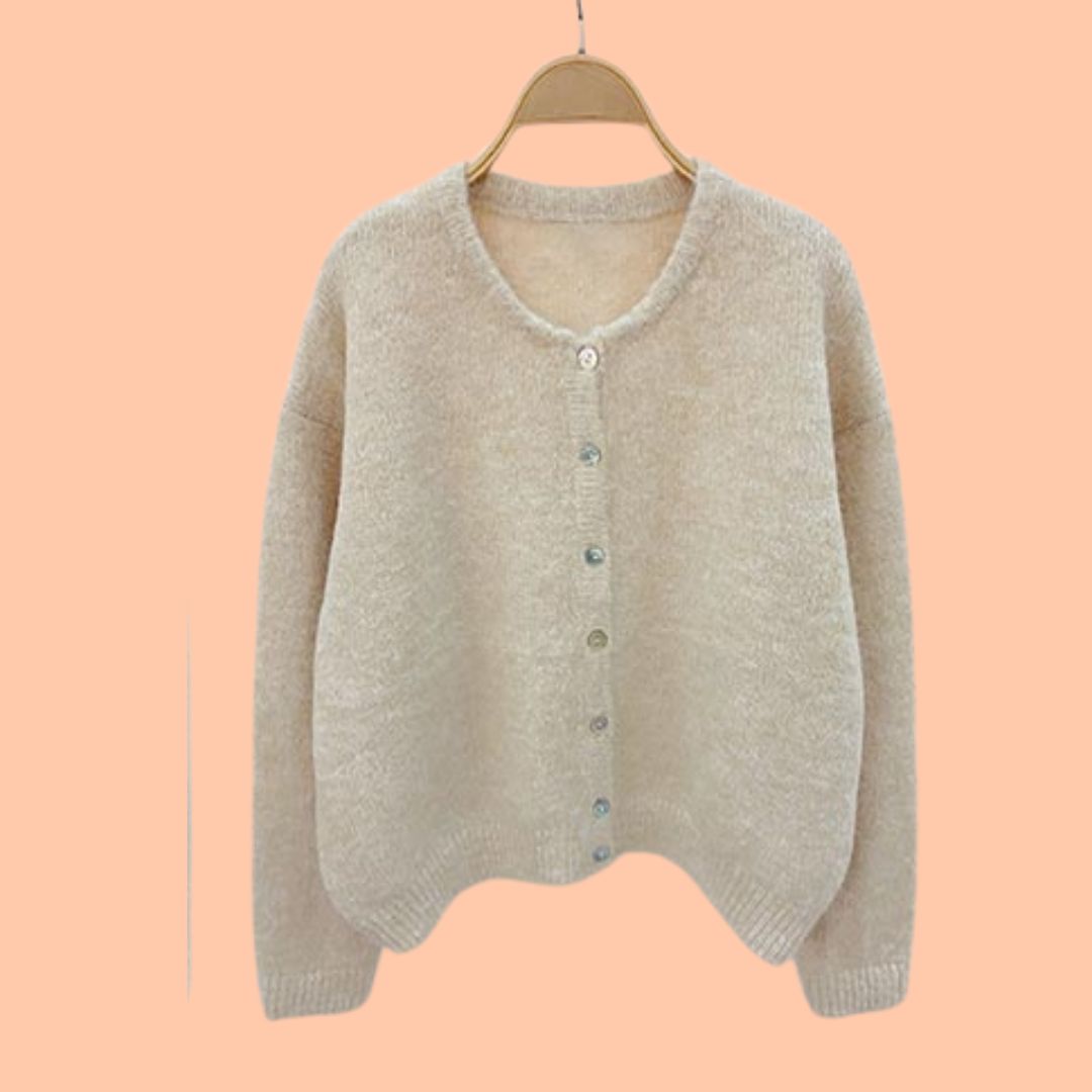Zacht gebreid vest beige - Liefs uit Zierikzee 