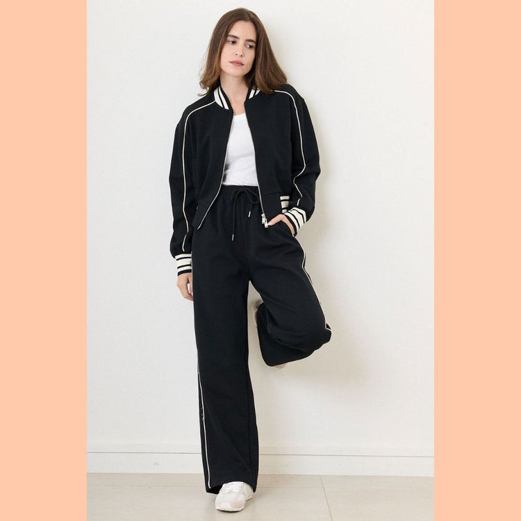 zwarte broek met witte streep - conceptstore Liefs uit Zierikzee 