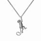 HANGING AROUND - collier singe - argent ou or