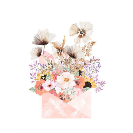 carte postale florale