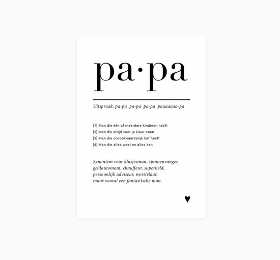 Karte Papa